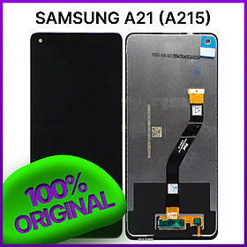 Экран Samsung Galaxy A21 (A215) original 100%  с тачскрином, черный