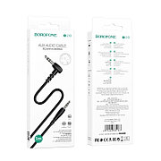 Акустический кабель BL10  3.5 Jack -  3.5 Jack угловой 1м. Borofone