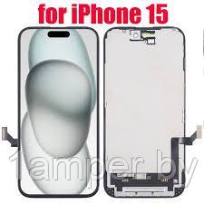 Дисплей для iphone 15 В сборе с тачскрином. Черный