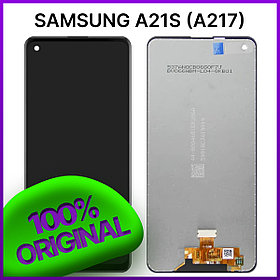 Экран Samsung Galaxy A21s (A217) original 100% с тачскрином, черный