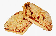 Печенье Ягодка с фруктовой начинкой со вкусом клубники/клюквы 5кг