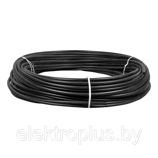 Труба гладкая ПНД жесткая d16 мм (100 м) черная EKF-Plast