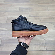 Кроссовки Nike Air Force 1 GTX Black Gum с мехом, фото 2