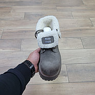Ботинки Miu Miu Gray, фото 4