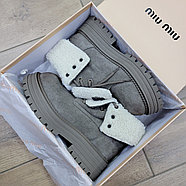 Ботинки Miu Miu Gray, фото 7
