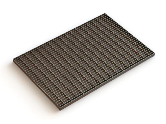 Решетка стальная 390х590 (ячейка 33х11), Ecoteck, РФ (Отдельно более не поставляется. Только в комплекте с