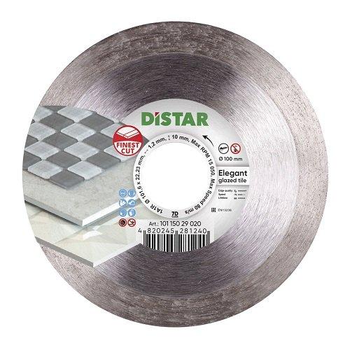 Круг алмазный отрезной для глазурованной плитки Distar Elegant 1A1R, 100 мм