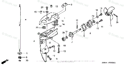 Подшипник редуктора Honda BF2,2/3 96100-6000000, фото 2