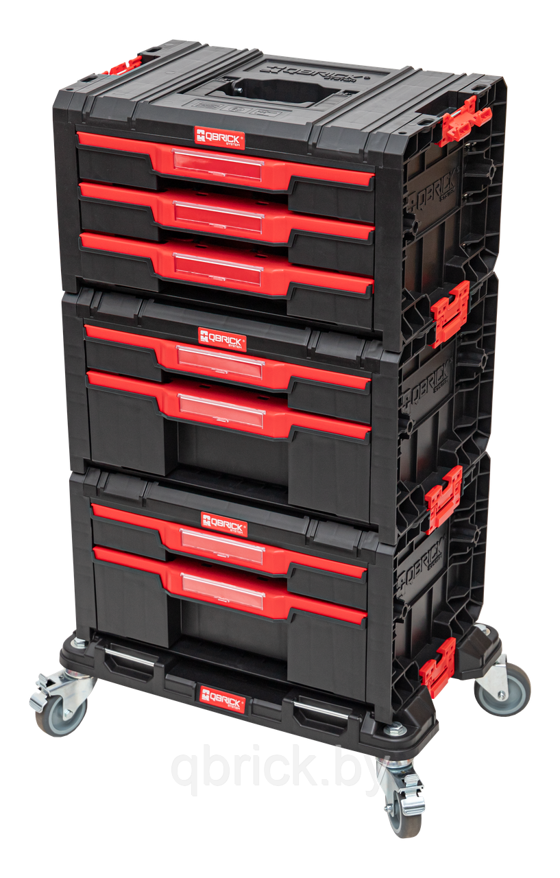 Набор ящиков Qbrick System PRO Drawer Workshop Set 1, 2.0, черный
