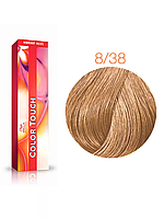 Профессиональная краска для волос Wella Professionals Color Touch 8/38 светлый блонд золотой жемчуг, 60 мл