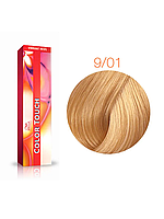 Профессиональная краска для волос Wella Professionals Color Touch 9/01 очень светлый блонд песочный, 60 мл