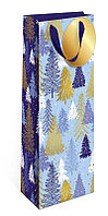 Пакет подарочный для вина 12х8,5х36 см, Елочки (арт.1597.028)