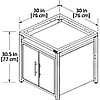 Модульная гриль-кухня  с керамическим грилем Big Green Egg Large (Cabinet), фото 3