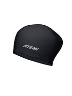 Шапочка для плавания Atemi long hair cap Deep black, силикон, Цвет: Черный, TLH1BK