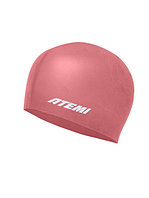 Шапочка для плавания Atemi silicone cap Bright red , силикон, Цвет:Красный, TSC1R