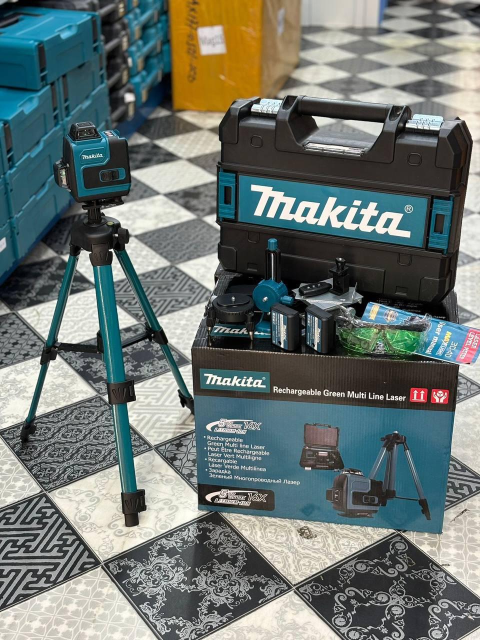 Лазерный уровень Makita 4D 16 линий со штативом