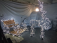 Инсталляция "Сани и олень"