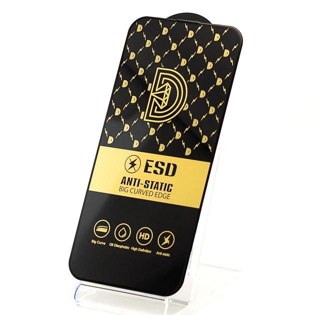 Защитное стекло ESD для Apple Iphone 15 (полная проклейка)