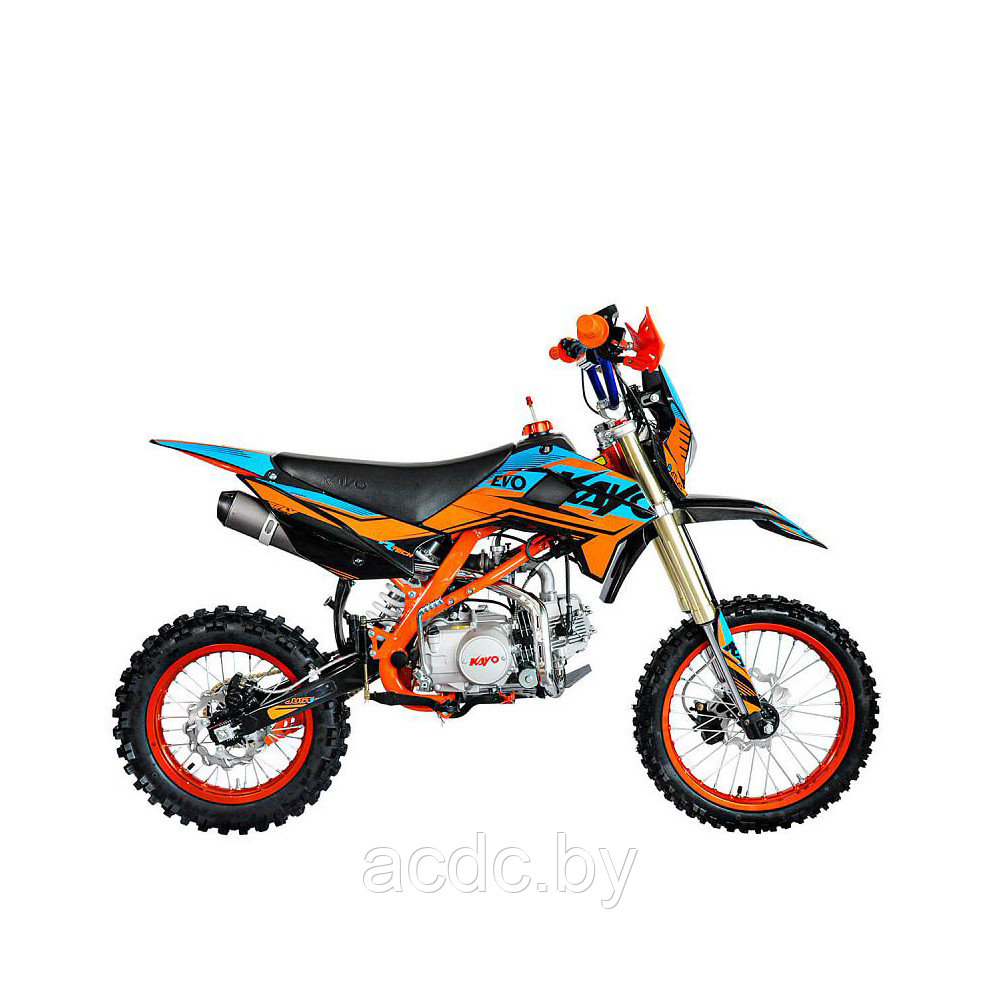 Питбайк KAYO EVOLUTION YX125EM 17/14 KRZ (механ. сцепл., эл. стартер 2022 г.)