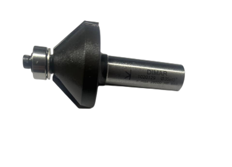 Фреза Dimar 1020129 угловая 45° D35x18 L67 подшипник, хвостовик 12
