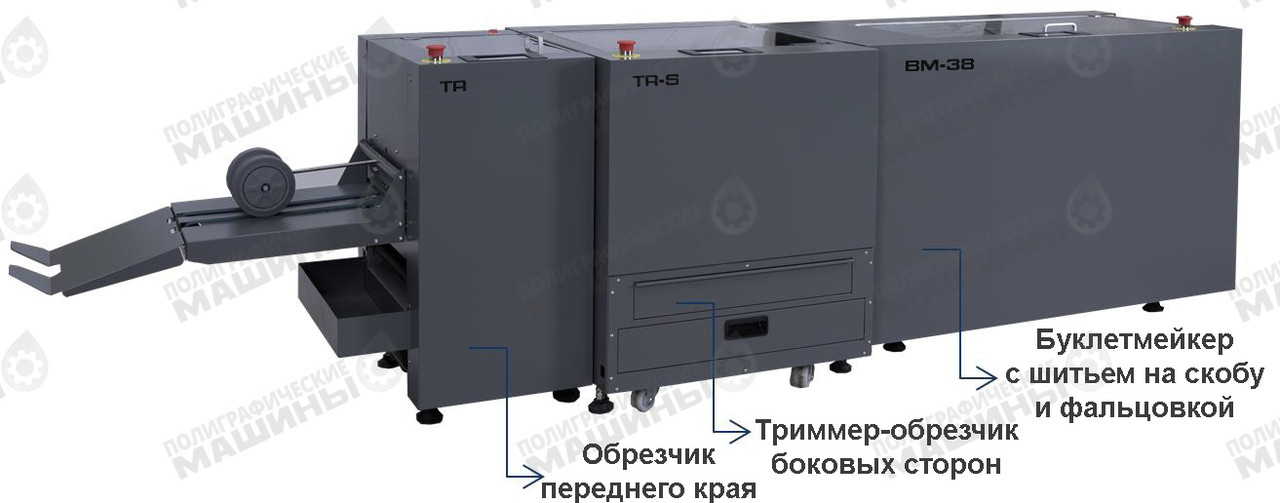 BindMASTER BM-38 + TR-S + TR автоматический буклетмейкер для изготовления буклетов на проволочную скобу