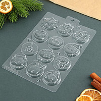 Форма для шоколадных конфет новогодняя KONFINETTA «Happy New Year», 21 х 14 см