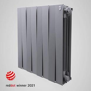 Биметаллический радиатор Royal Thermo Pianoforte 500 серебристый 1 секция