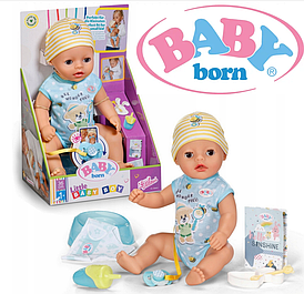 Интерактивная кукла Baby Born Baby Boy 36 см - Zapf Creation 834602