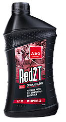 Масло для 2-х тактных двигателей AEG Universal 2T Motor Oil API TC мин. (1л)
