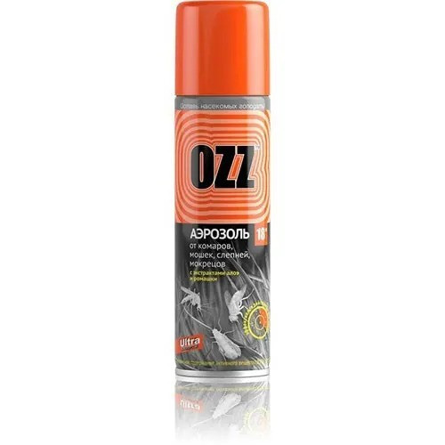 OZZ 18 Ultra Аэрозоль от комаров, мошек, слепней, мокрецов 150мл