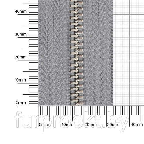 Молния № 5 металл-ая двухсторонняя никель полир 529 М