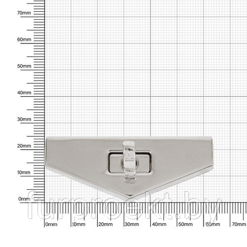 Застежка поворотная 17700 никель полир