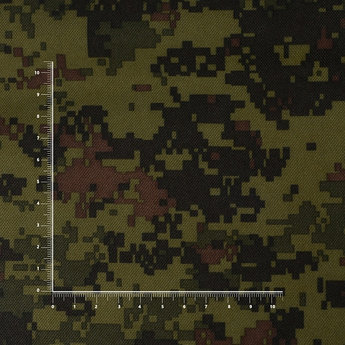 600Д PU Оксфорд зеленая цифра (CAM 101) 215гр/м