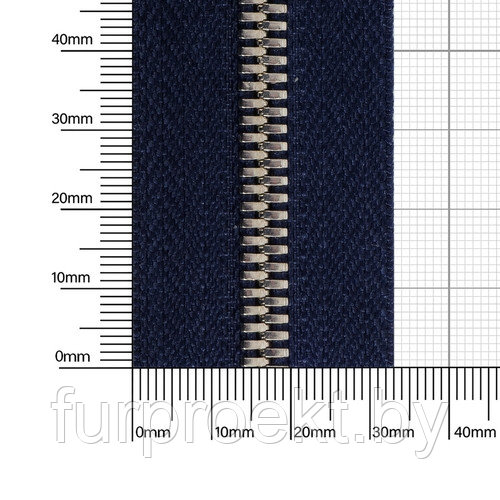 Молния № 5 металл-ая двухсторонняя никель полир 330 МЗ