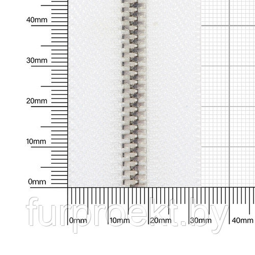 Молния № 5 металл-ая двухсторонняя никель полир 101 МЗ