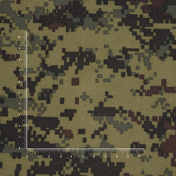Ткань Камуфляж  900D PU CAM 101 зеленая цифра (R9BWCAM)