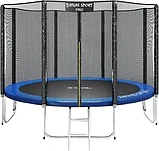 Батут с сеткой Atlas Sport 312 см 10ft Pro с лестницей усиленные опоры, фото 10