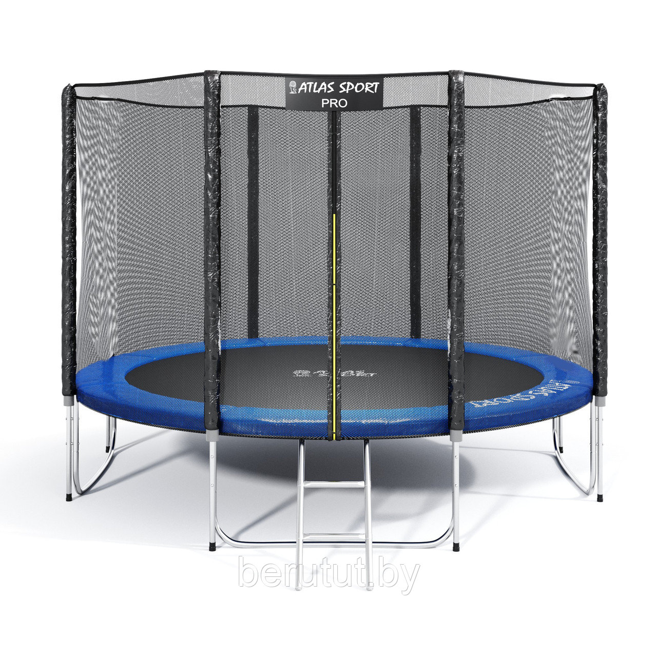 Батут с сеткой Atlas Sport 374 см 12ft PRO усиленные опоры