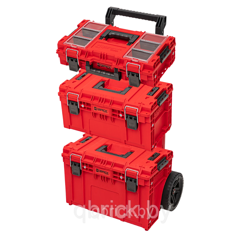 Набор ящиков Qbrick System PRIME Set 1 RED Ultra HD Custom, красный