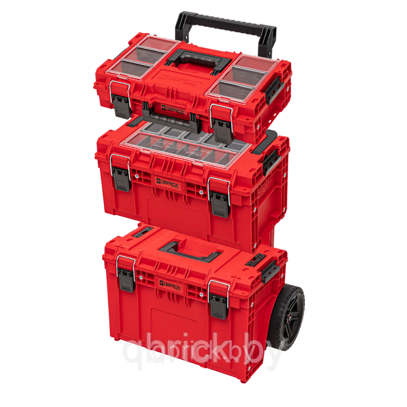 Набор ящиков Qbrick System PRIME Set 2 RED Ultra HD Custom, красный