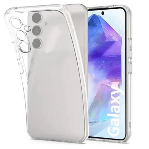 Чехол-накладка для Samsung Galaxy A15 SM-A155 (силикон) прозрачный с защитой камеры