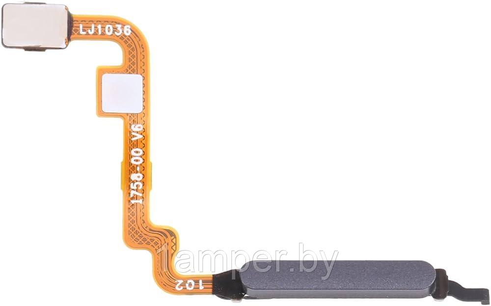 Шлейф Original с кнопкой включения и сканером Xiaomi Redmi Note 10/Redmi Note 10S Серая