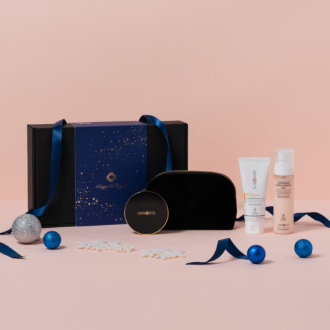 Набор Genosys Skin Glow Coverage Подарочный бокс с кушоном, тон 01 Ivory