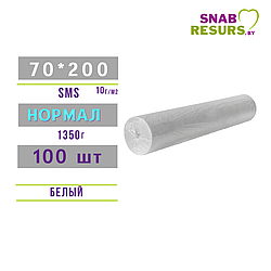 Простыни sms 70*200 НОРМАЛ,100шт рул., белые