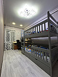 Кровать двухъярусная БЕЛОСНЕЖКА 90х200 (массив ольхи) разборная, фото 7