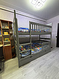 Кровать двухъярусная БЕЛОСНЕЖКА 90х200 (массив ольхи) разборная, фото 8