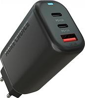 MORE CHOICE (4610196409660) NC79a 1USB+2Type-C 3.0A PD 65W быстрая зарядка для Type-C 2м Black