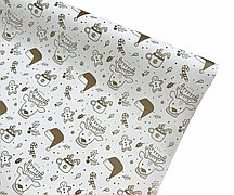 Пудровая пленка экстра "Рождественская" белый/золото