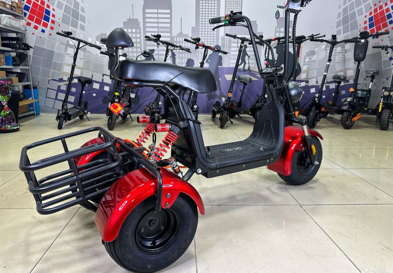 Электроскутер citycoco x5 trike classic 2025