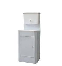 Умывальник с подогревом Элбэт 22л, мойка пластик, тумба металл-белая